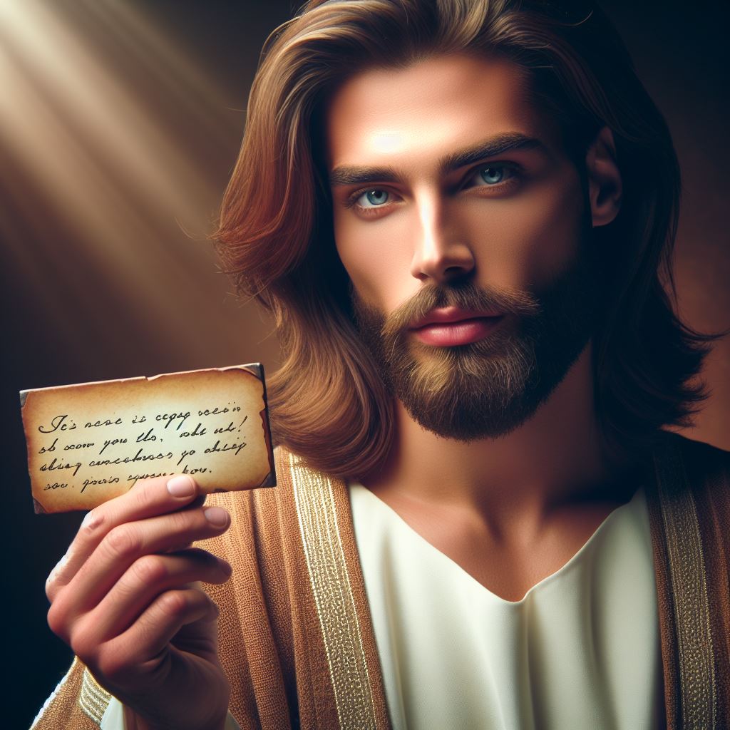 Jesus con un mensaje divino